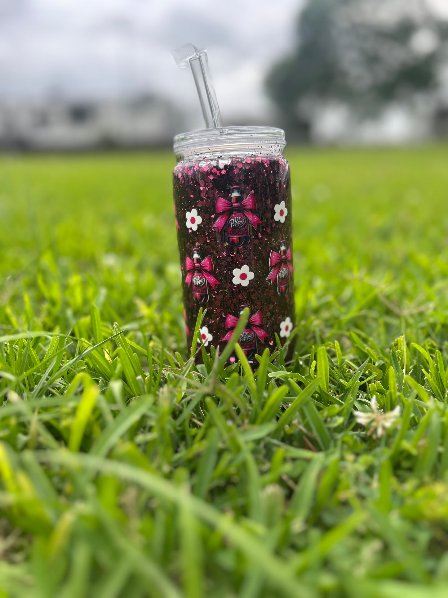 Dr. Pepper with glitter